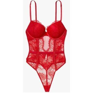 Victoria's Secret Bombshell Lace Teddy, Push Up, Women's Lingerie, Very Sexy Col